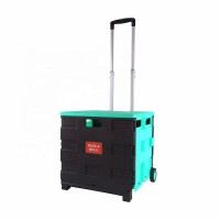 460*420*390mm PP Plastic Folding Luggage With Two Wheels